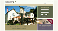 Desktop Screenshot of malvernhillshotel.co.uk